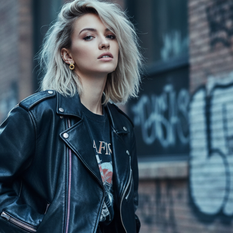 Interlocking Stud Earrings in Gold