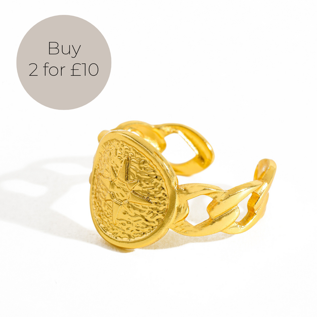 Sovereign Adjustable Ring in Gold
