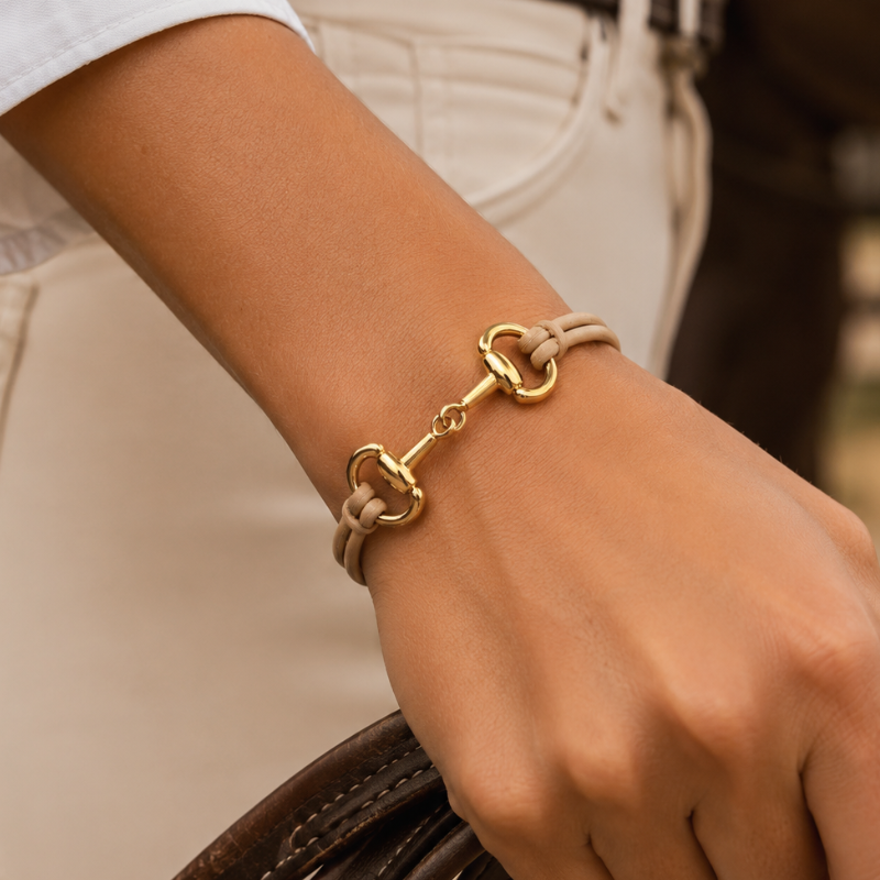 Appaloosa Horse Bit Cord Bracelet