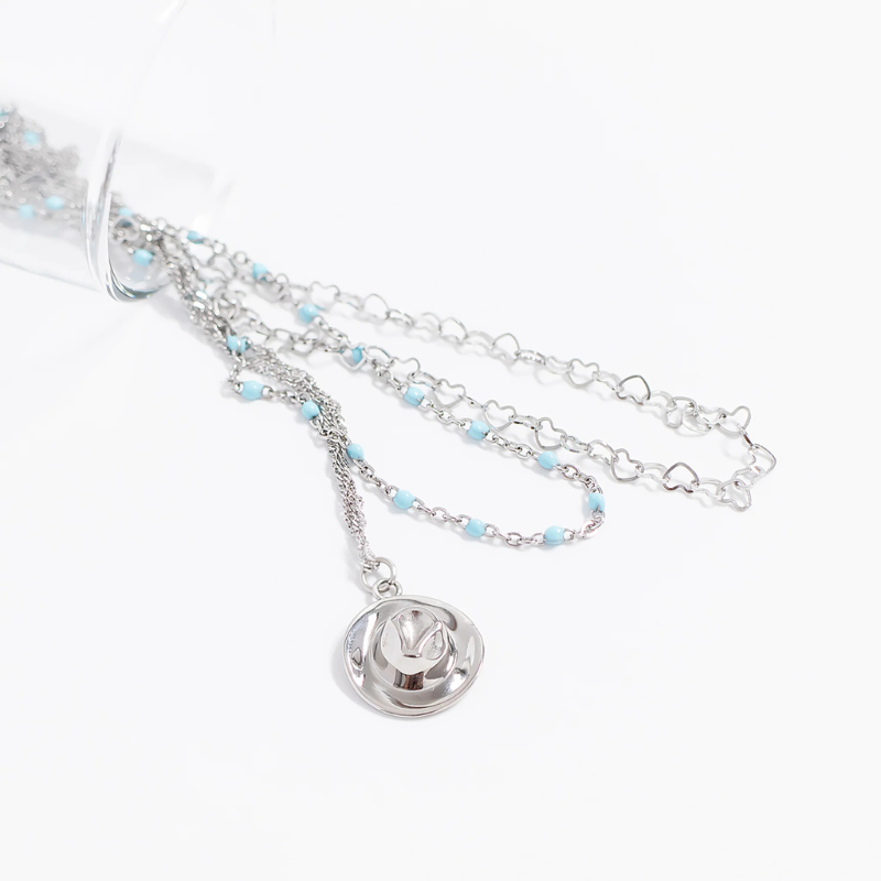 Cowboy Hat Stetson Charm in Silver