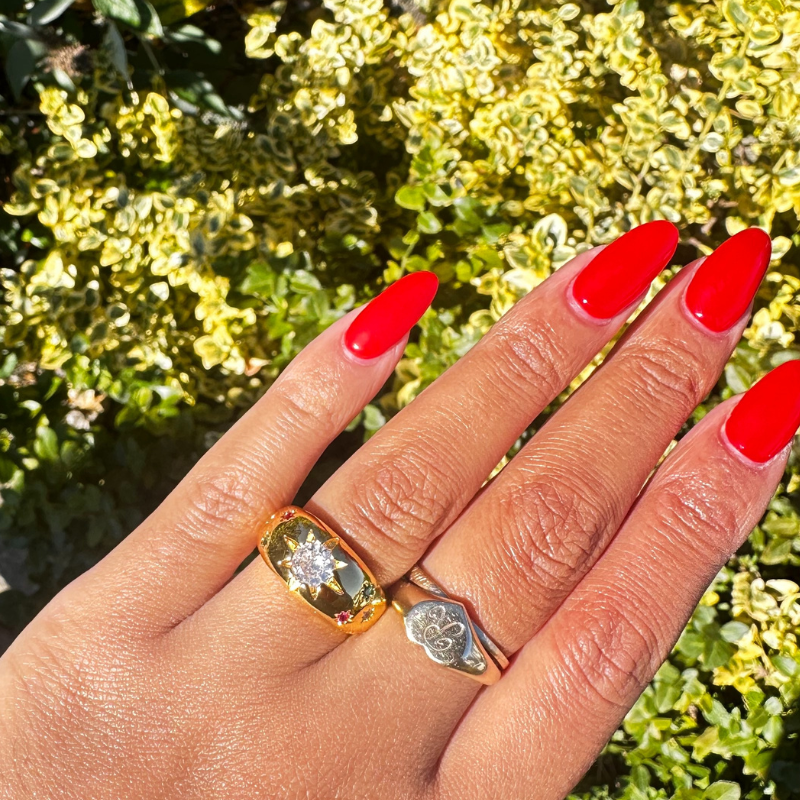 Adjustable Starburst Ring in Gold