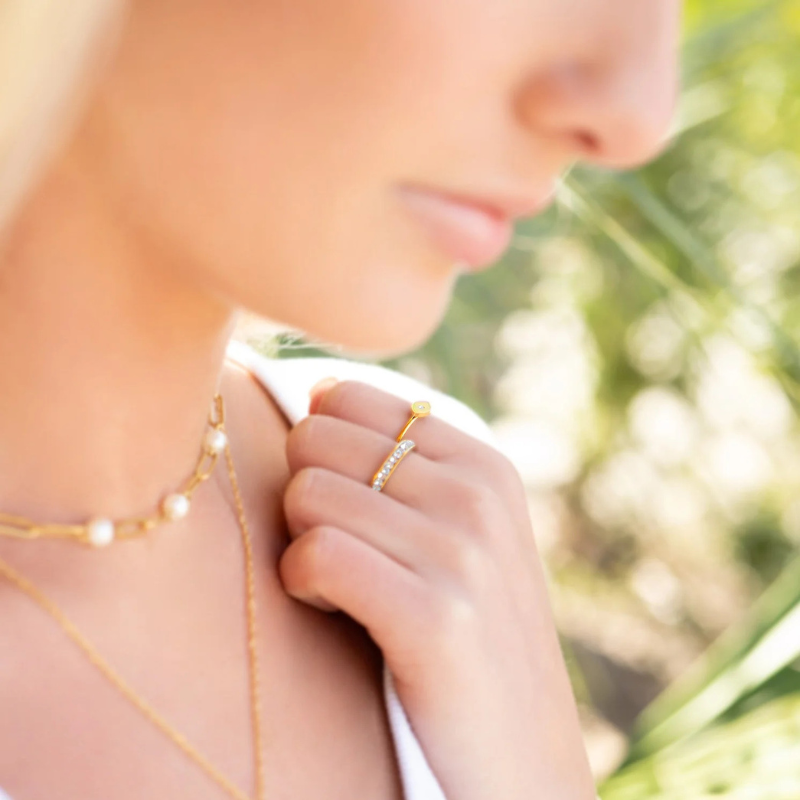 Evil Eye Ring in Gold