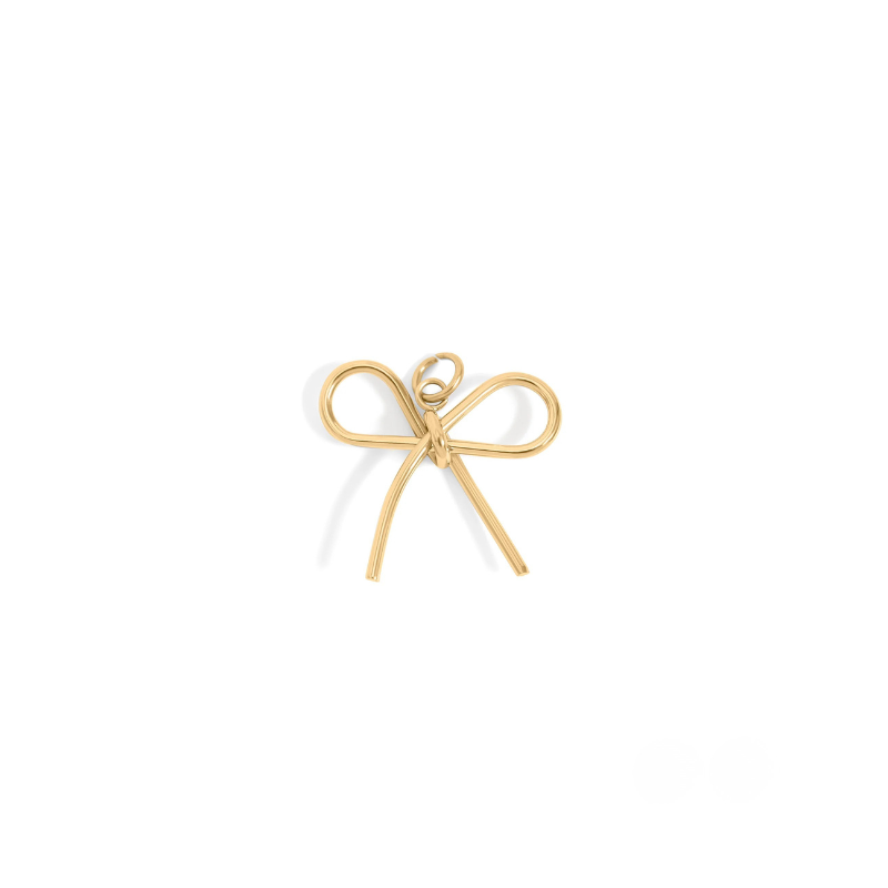Bow Charm in Gold