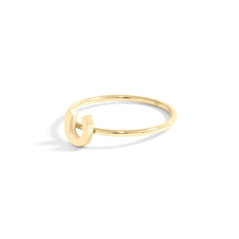 Horseshoe Ring in Gold