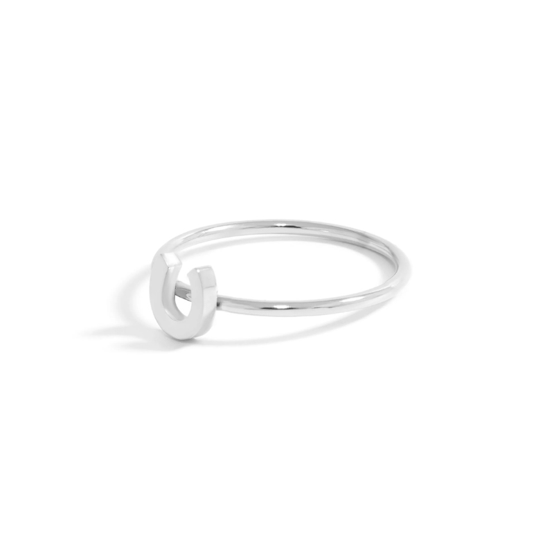 Horseshoe Ring in Silver