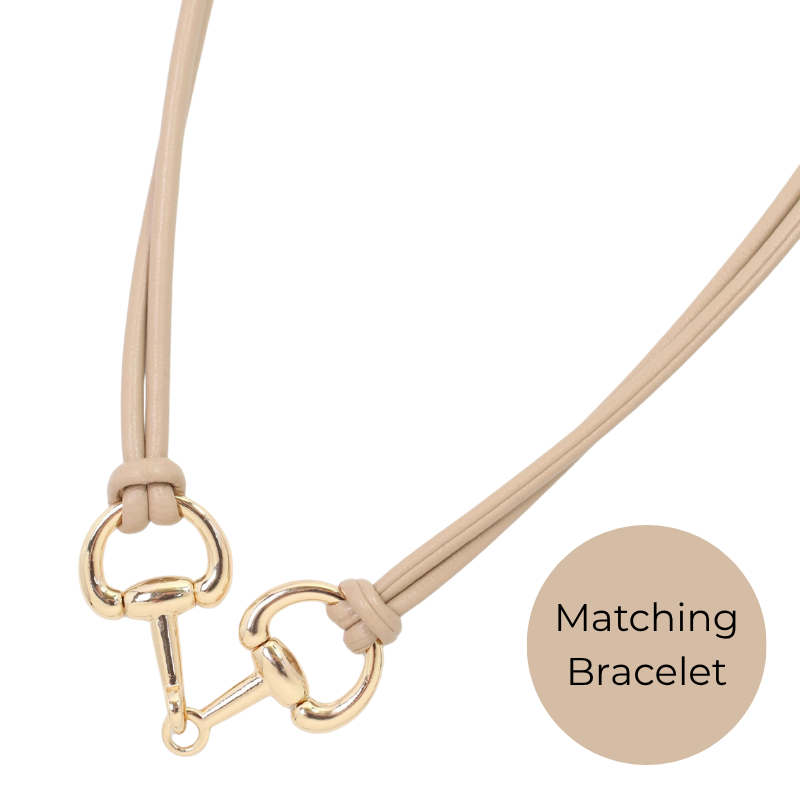 Appaloosa Horse Bit Cord Necklace