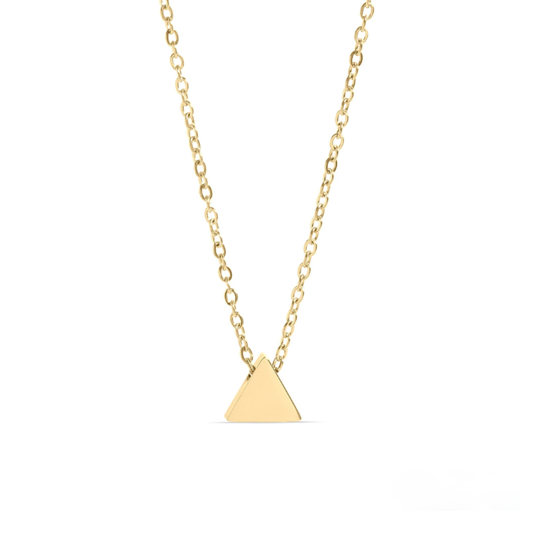 Mini Triangle Necklace in Gold