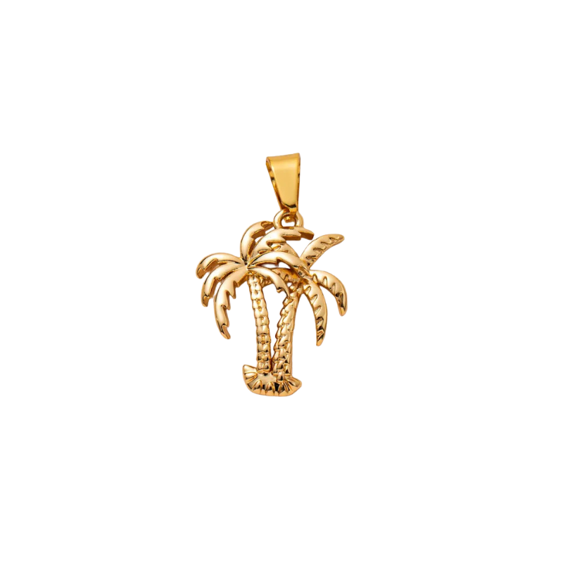 Palm Tree Charm in Gold