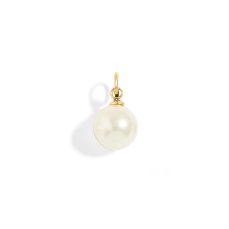 Pearl Charm in Gold
