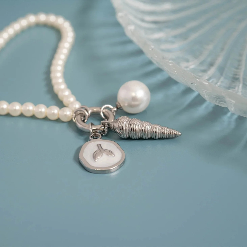 Pearl Charm in Silver