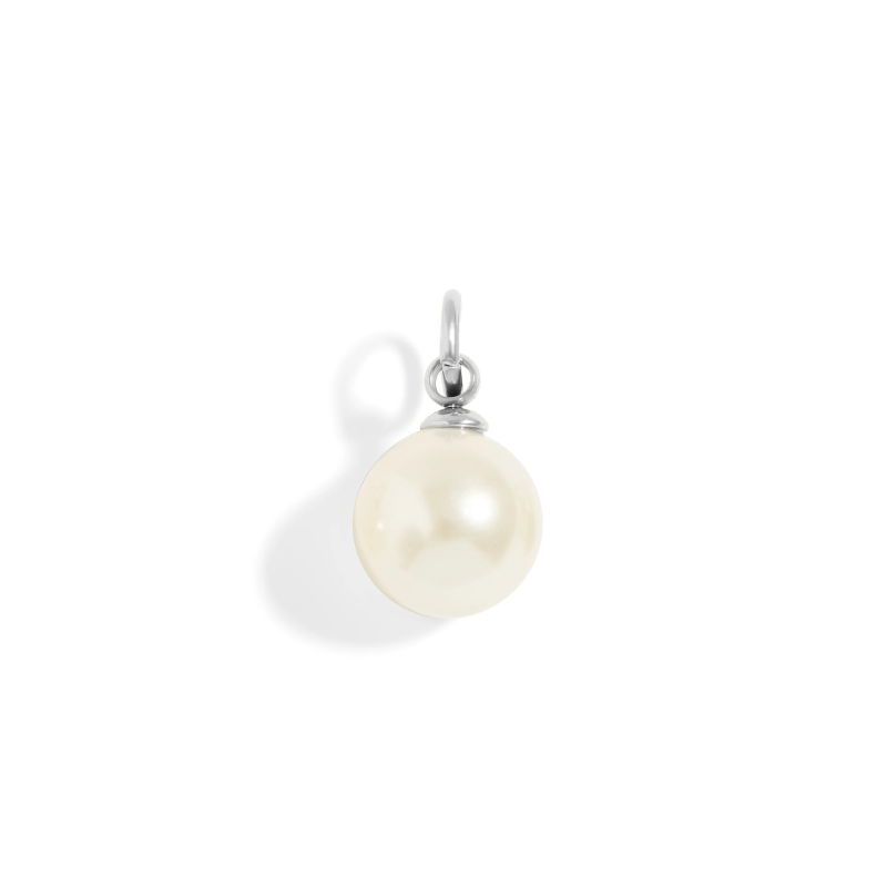 Pearl Charm in Silver