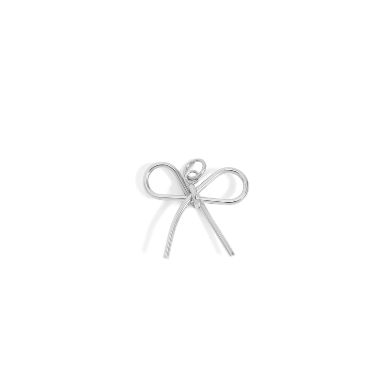Bow Charm in Silver