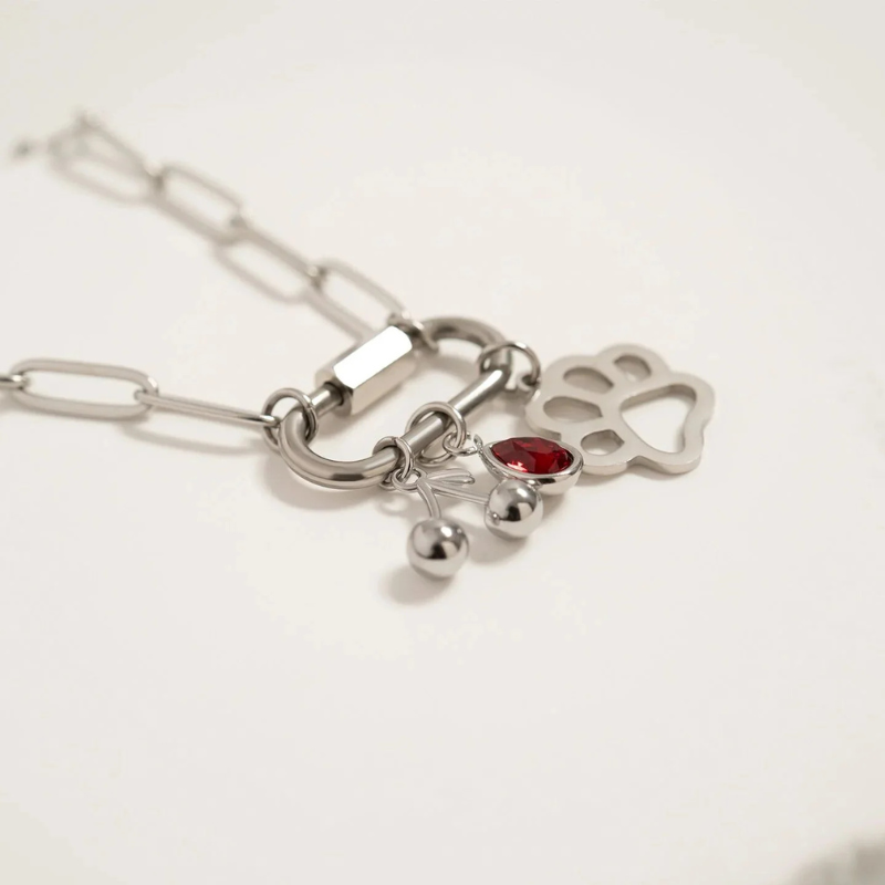Cherry Charm in Silver
