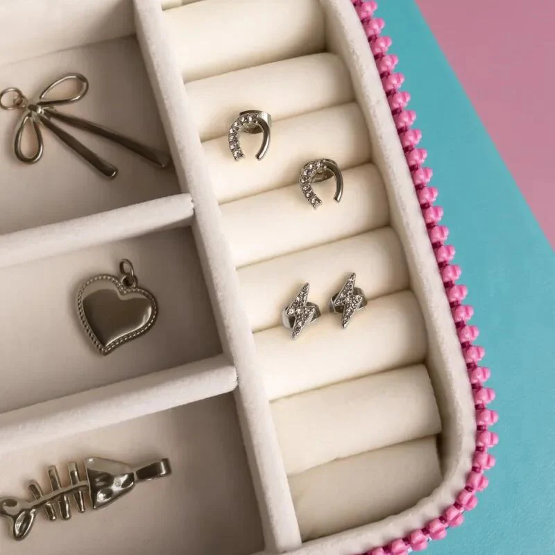 Stud Horseshoe Earrings in Silver