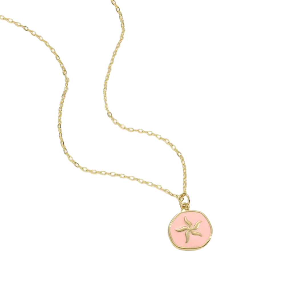 Starfish Charm Pendant Necklace in Gold