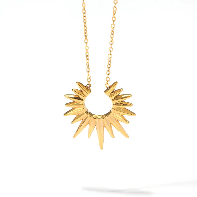Sunburst Necklace in Gold