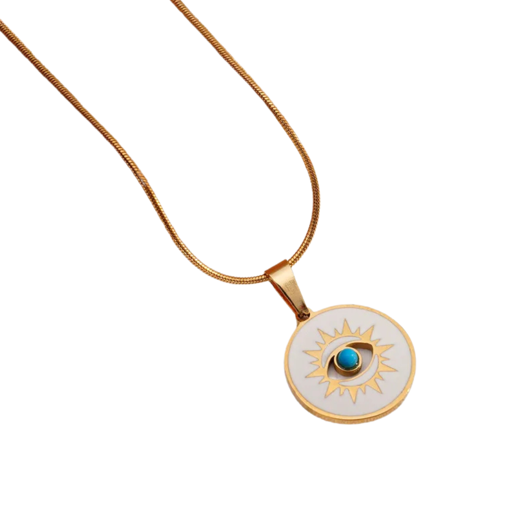 Turkish Eye Pendant Necklace