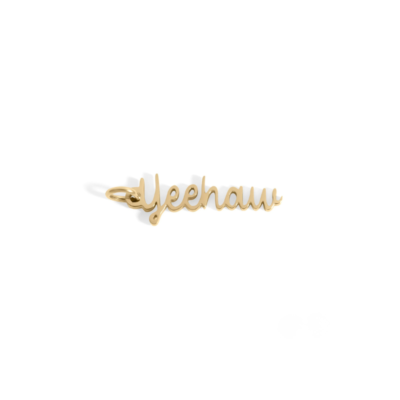 Yeehaw Charm in Gold